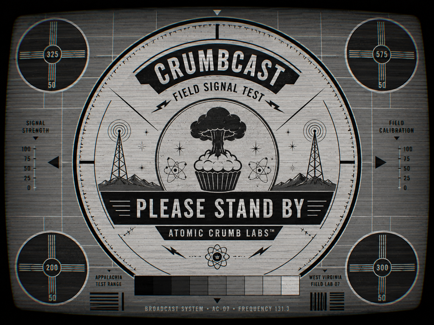 CRUMBCAST field signal test pattern